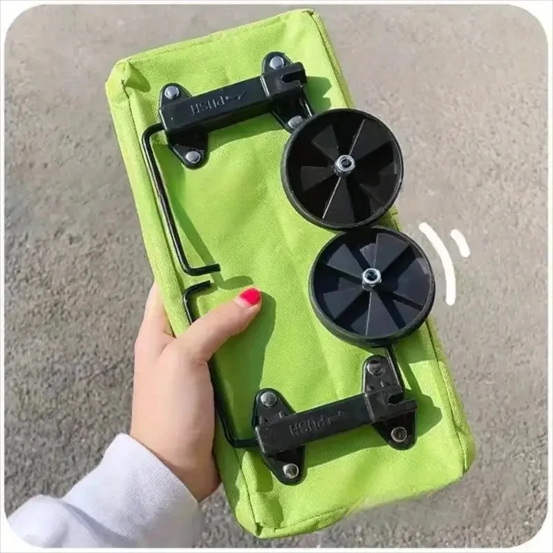 Foldable Backpack Small - عربة تسوق قابلة للطي مع عجلات،
