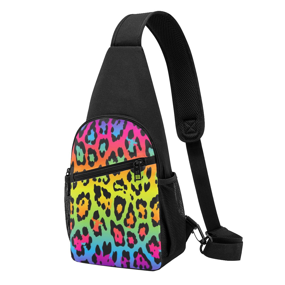 Sling Backpack Shoulder - حقيبة صدر بطبعة جلد الفهد بألوان