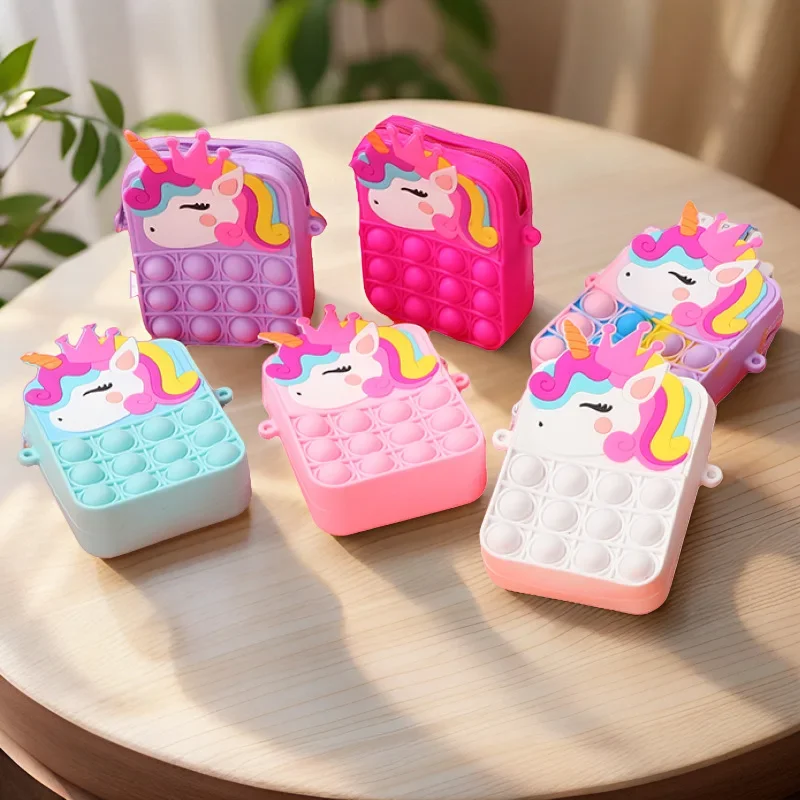 Mini Backpack Purse - محفظة عملات يونيكورن متغيرة الألوان -
