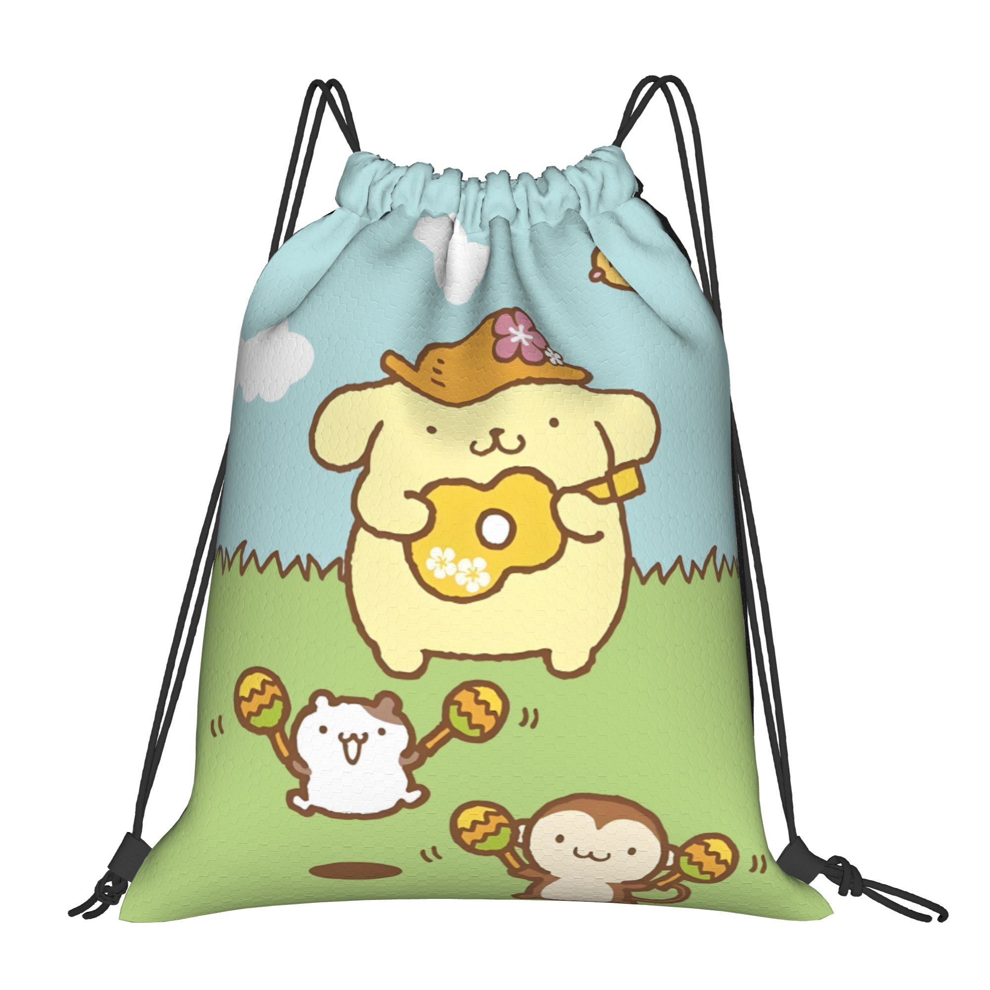 Drawstring Gym Bag - حقائب ظهر مخصصة من P-Pompompurines برباط