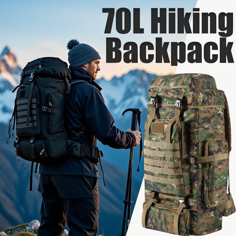 Hiking Backpack Waterproof - حقيبة ظهر احترافية للتنزه سعة 70