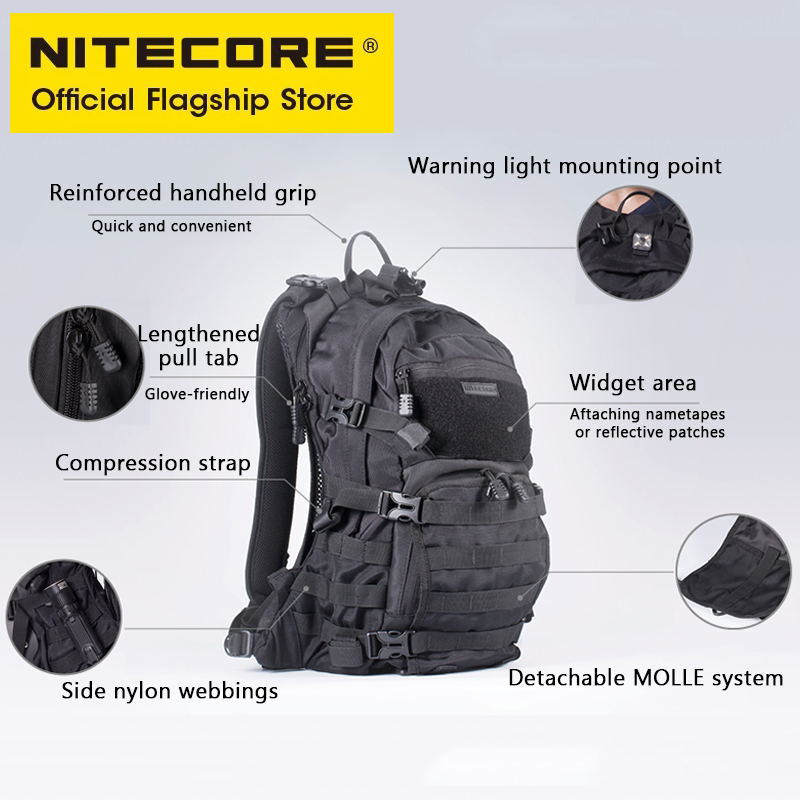 NITECORE BP20 20L حقيبة السفر  - مراجعة Rucksack Military Style وسعره