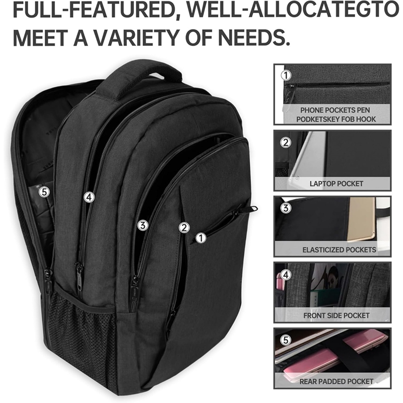حقيبة ظهر كبيرة للسفر والكمبيو - مراجعة Travel Backpack Anti Theft وسعره