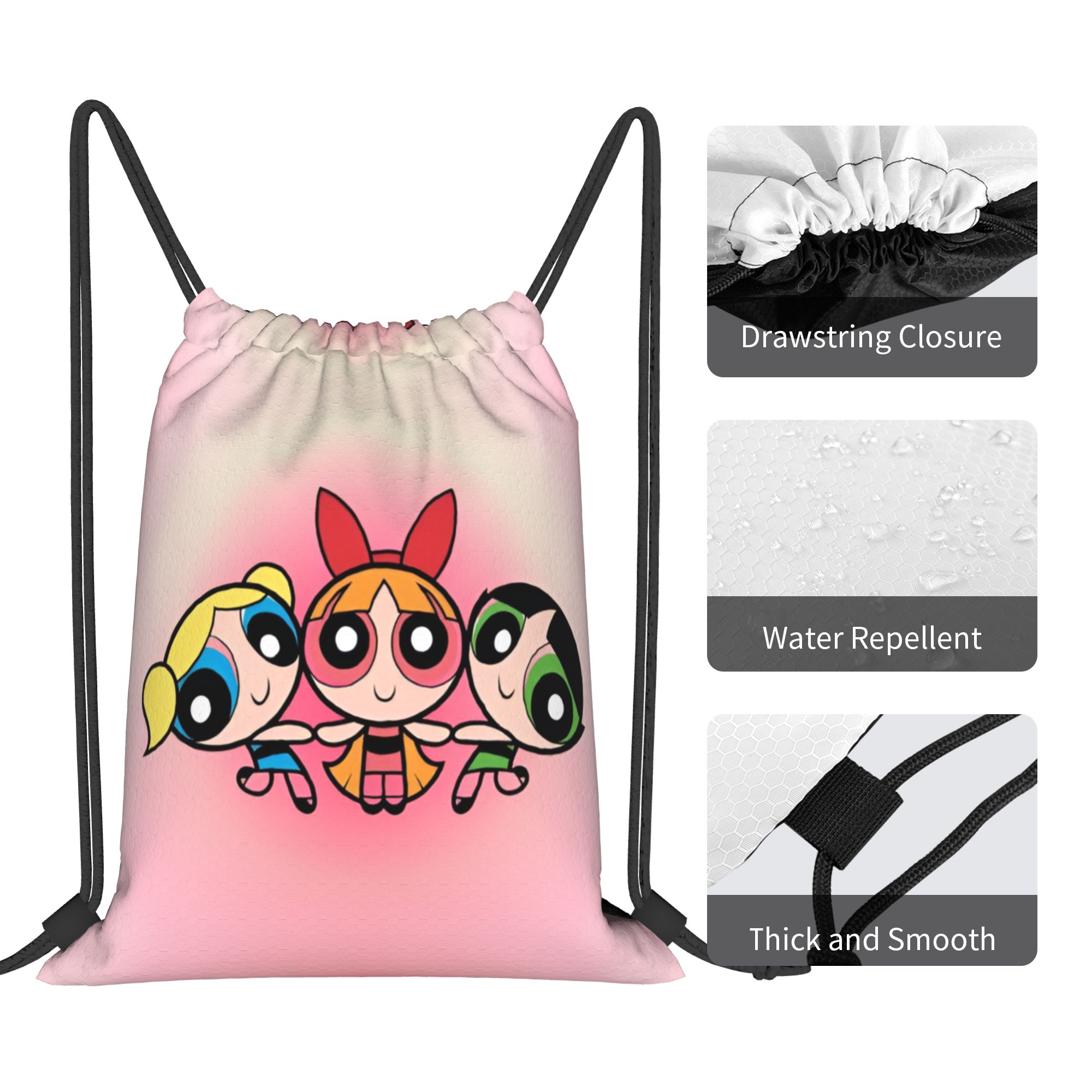 حقيبة ظهر مخصصة بتصميم أنمي بر - مراجعة Drawstring Gym Bag وسعره