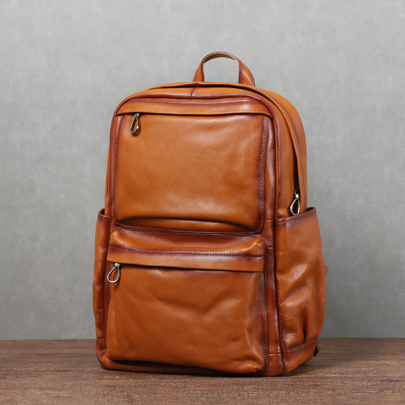 حقيبة ظهر رجالية من YETTIES مص - مراجعة Leather Backpack Vintage وسعره