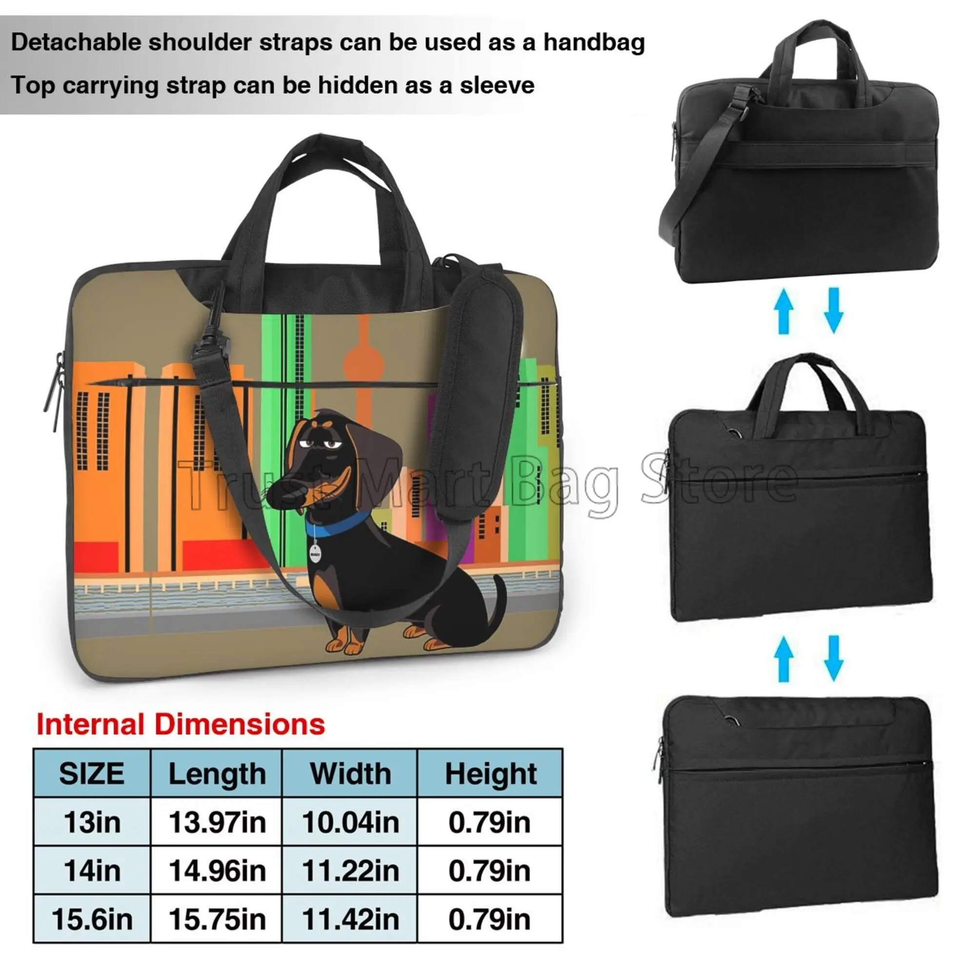 Dachshund طباعة حقيبة حمل الكم - مراجعة Laptop Backpack 15.6 وسعره