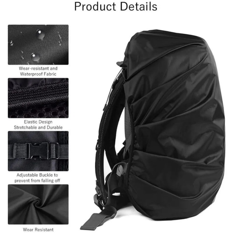 عاكس للماء على ظهره غطاء للمطر - مراجعة Rain Cover Backpack وسعره