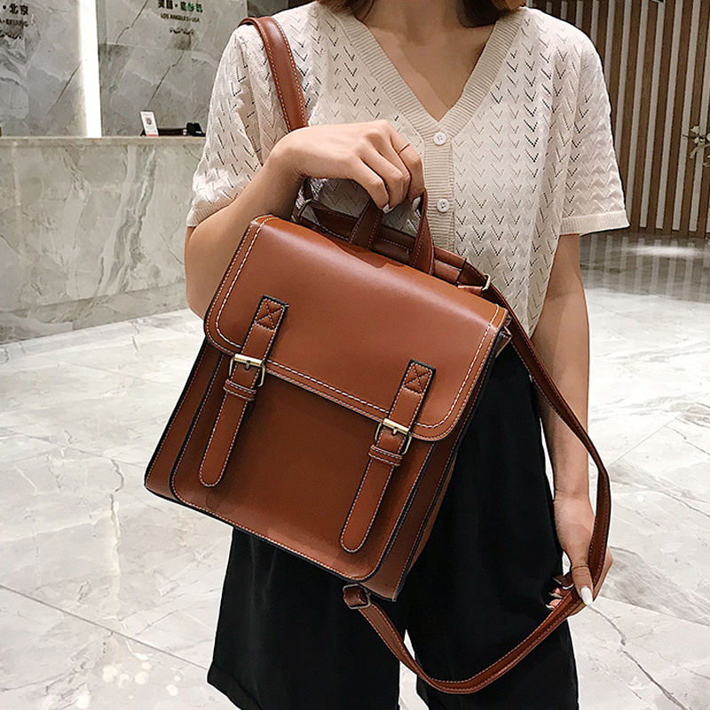 حقيبة للظهر فينتاج الإناث بولي - مراجعة Leather Backpack Vintage وسعره