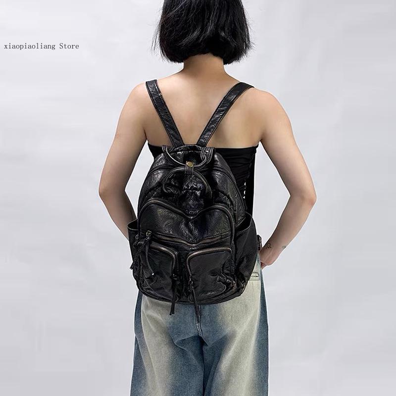 حقائب ظهر فاخرة من جلد البولي  - مراجعة Leather Backpack Vintage وسعره