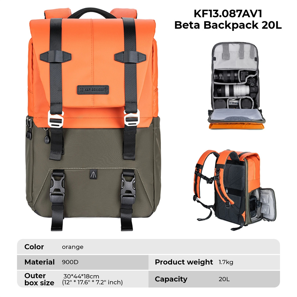 حقيبة ظهر للكاميرا من K&F CONC - مراجعة Rain Cover Backpack وسعره