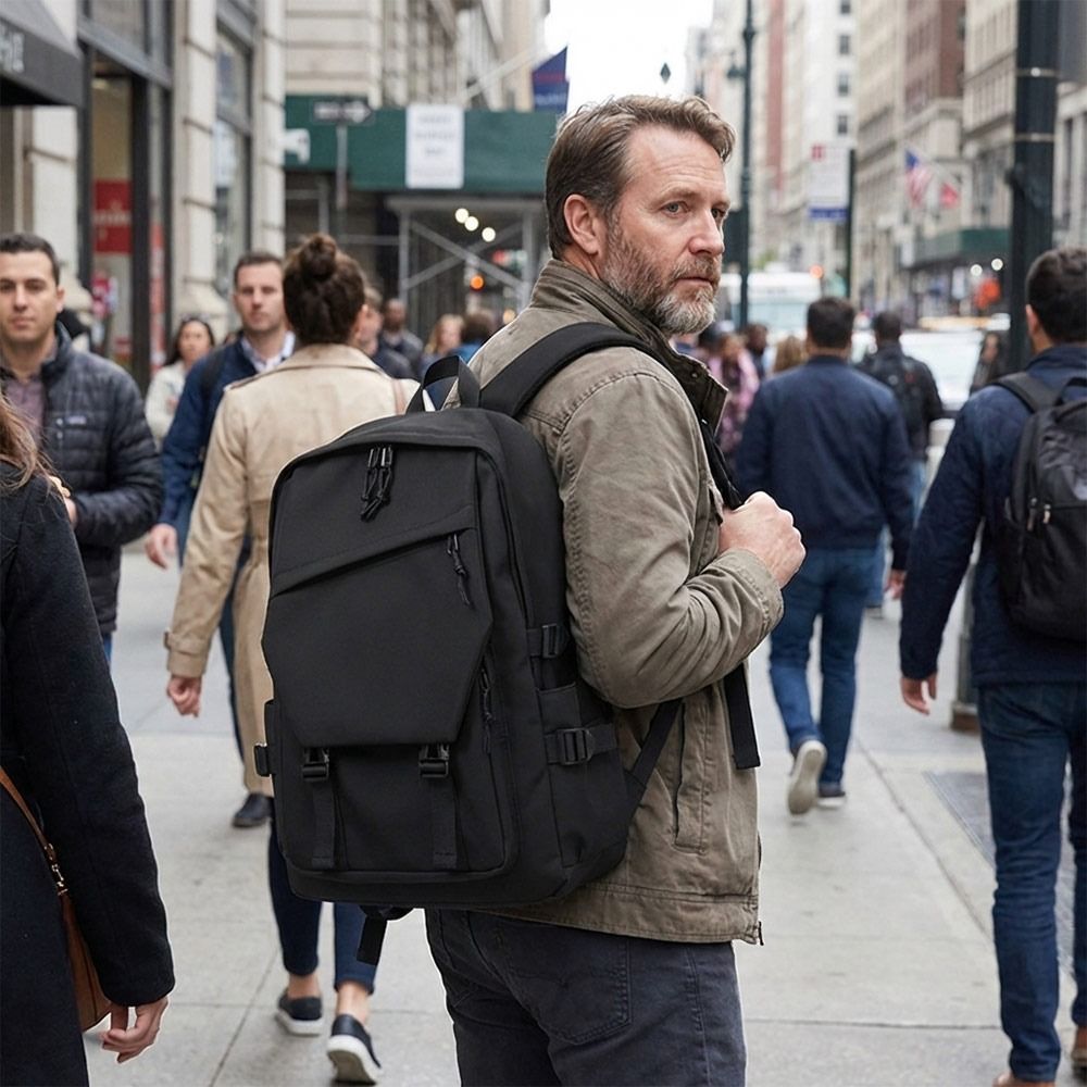 حقيبة ظهر رجالية أنيقة للأعمال - مراجعة Canvas Backpack Casual وسعره