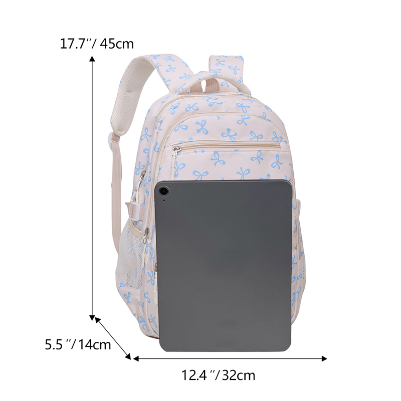 حقيبة ظهر بطبعة فيونكة لطيفة م - مراجعة Sling Backpack Shoulder وسعره