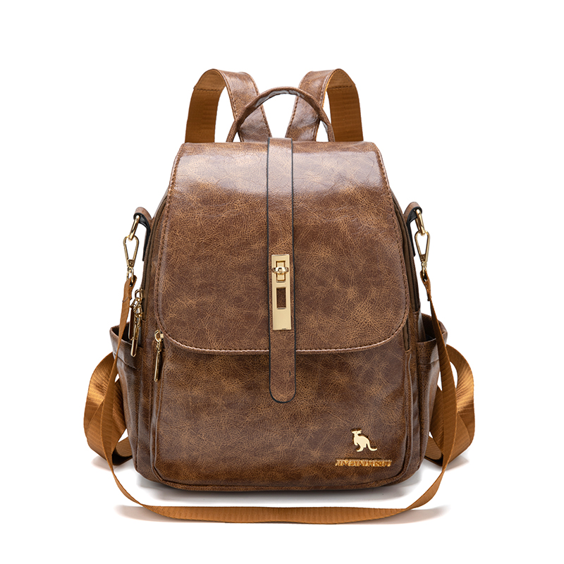 حقيبة ظهر عتيقة من الجلد الناع - مراجعة Leather Backpack Vintage وسعره