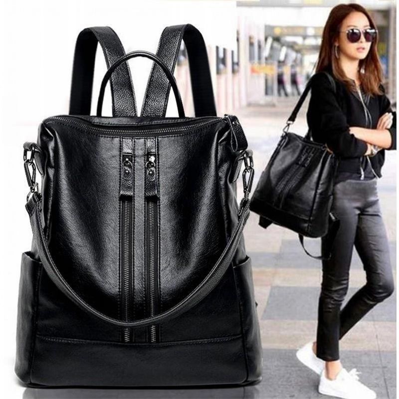 المرأة حقيبة جلدية ناعمة مدرسة - مراجعة Mini Backpack Purse وسعره