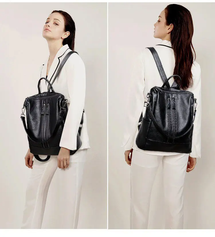 المرأة حقيبة جلدية ناعمة مدرسة - مراجعة Mini Backpack Purse وسعره