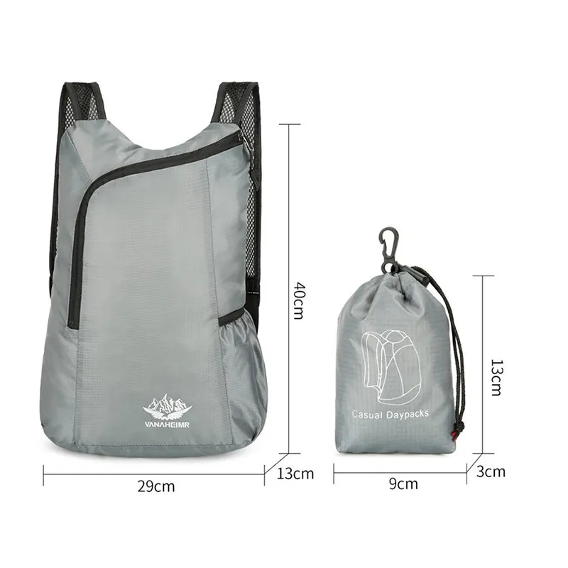 20L للجنسين خفيفة الوزن في اله - مراجعة Foldable Backpack Small وسعره