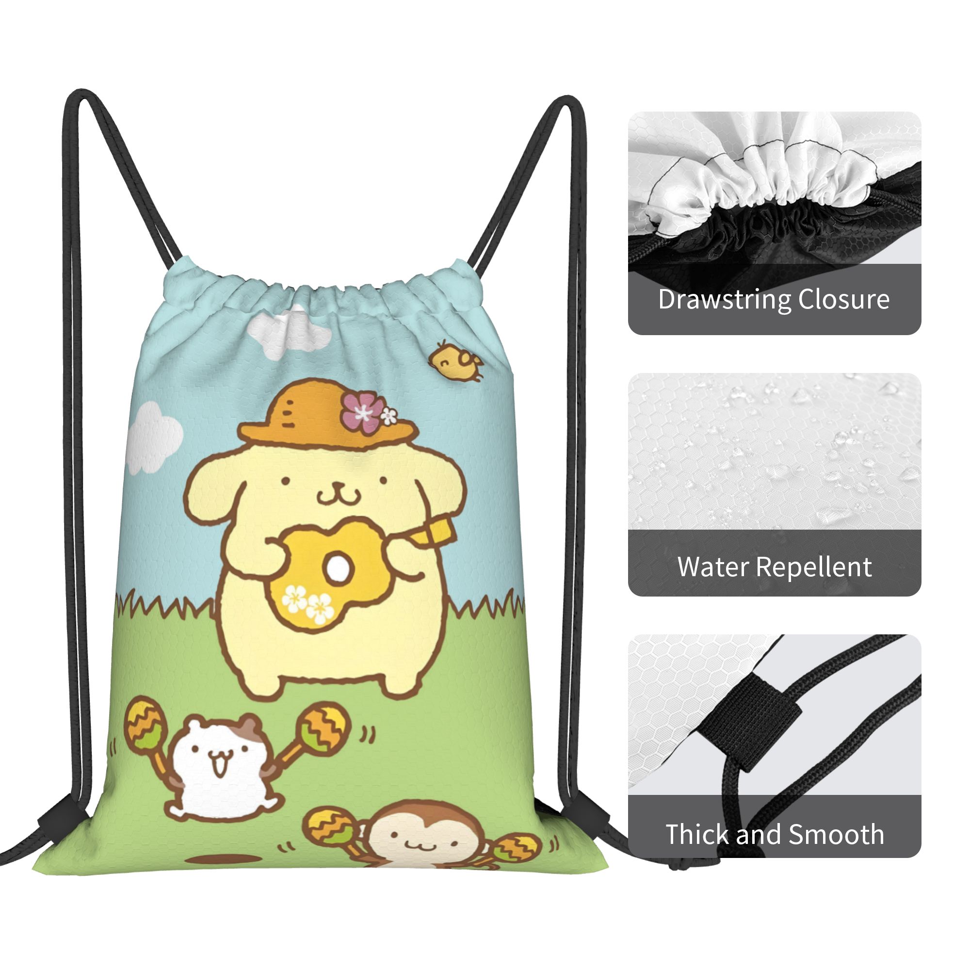 حقائب ظهر مخصصة من P-Pompompur - مراجعة Drawstring Gym Bag وسعره