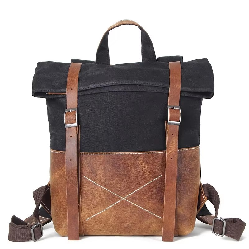حقيبة ظهر عصرية للرجال من القم - مراجعة Leather Backpack Vintage وسعره