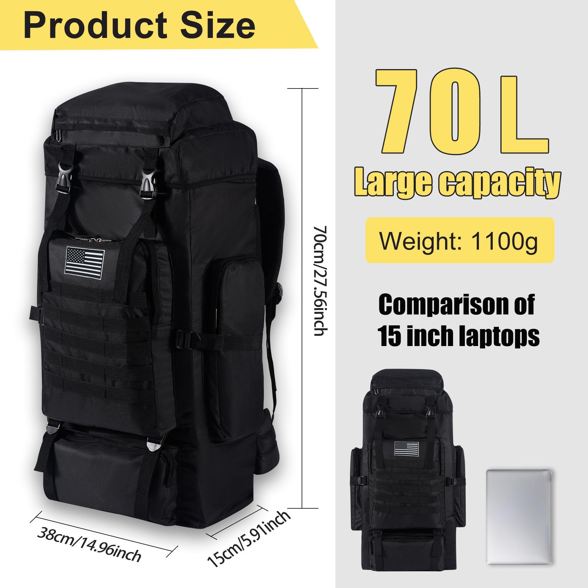 حقيبة ظهر احترافية للتنزه سعة  - مراجعة Hiking Backpack Waterproof وسعره