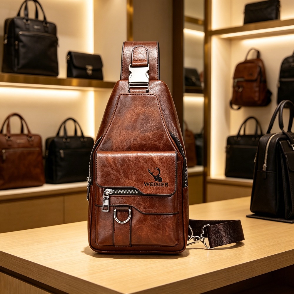 حقيبة كتف للرجال، حقيبة صدرية  - مراجعة Sling Backpack Shoulder وسعره
