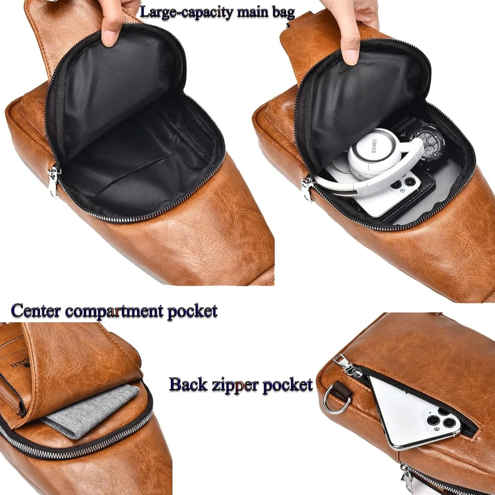 حقيبة كتف للرجال، حقيبة صدرية  - مراجعة Sling Backpack Shoulder وسعره