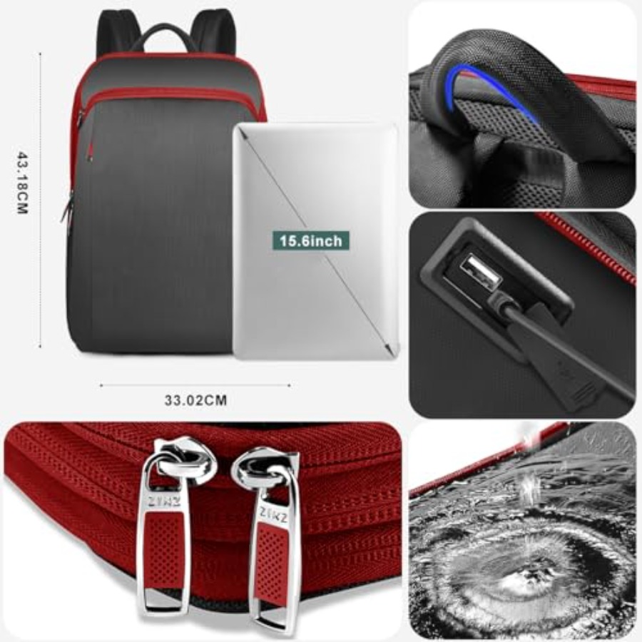 حقيبة ظهر نحيفة وقابلة للتوسيع - مراجعة Travel Backpack Anti Theft وسعره