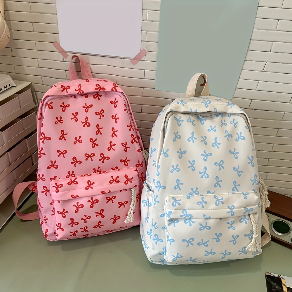 حقيبة ظهر جميلة بتصميم فيونكة، - مراجعة Fashion Backpack Women وسعره