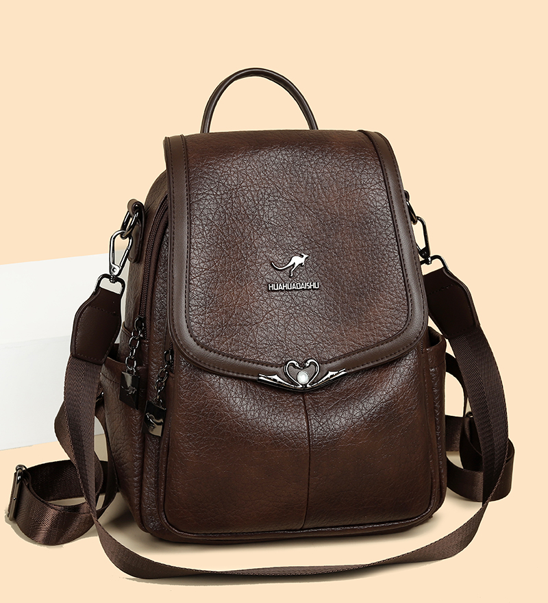 حقيبة كتب جديدة للسيدات لعام 2 - مراجعة Leather Backpack Vintage وسعره