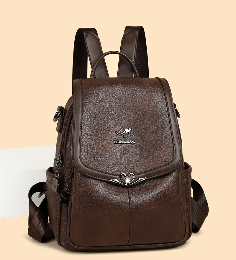 حقيبة كتب جديدة للسيدات لعام 2 - مراجعة Leather Backpack Vintage وسعره