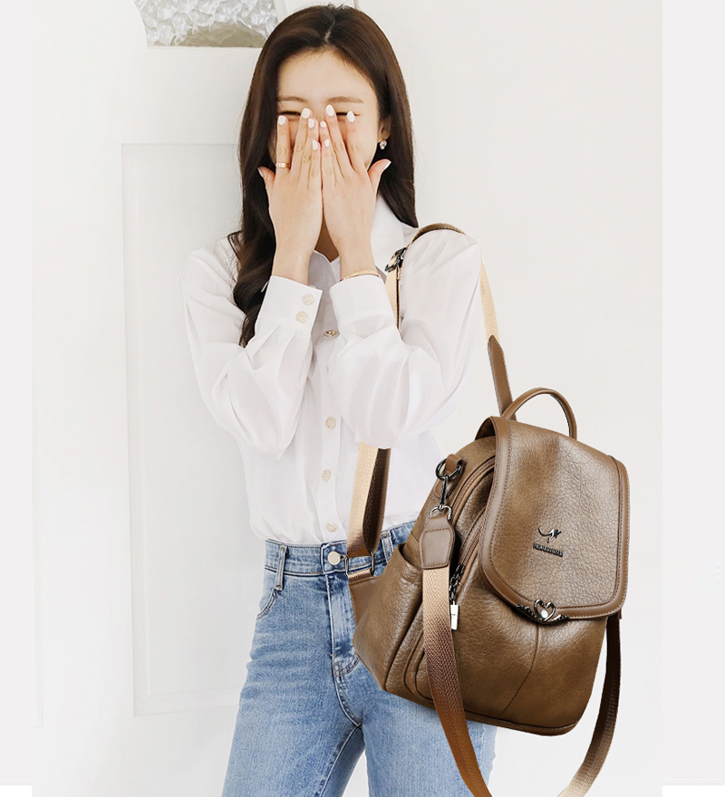 حقيبة كتب جديدة للسيدات لعام 2 - مراجعة Leather Backpack Vintage وسعره