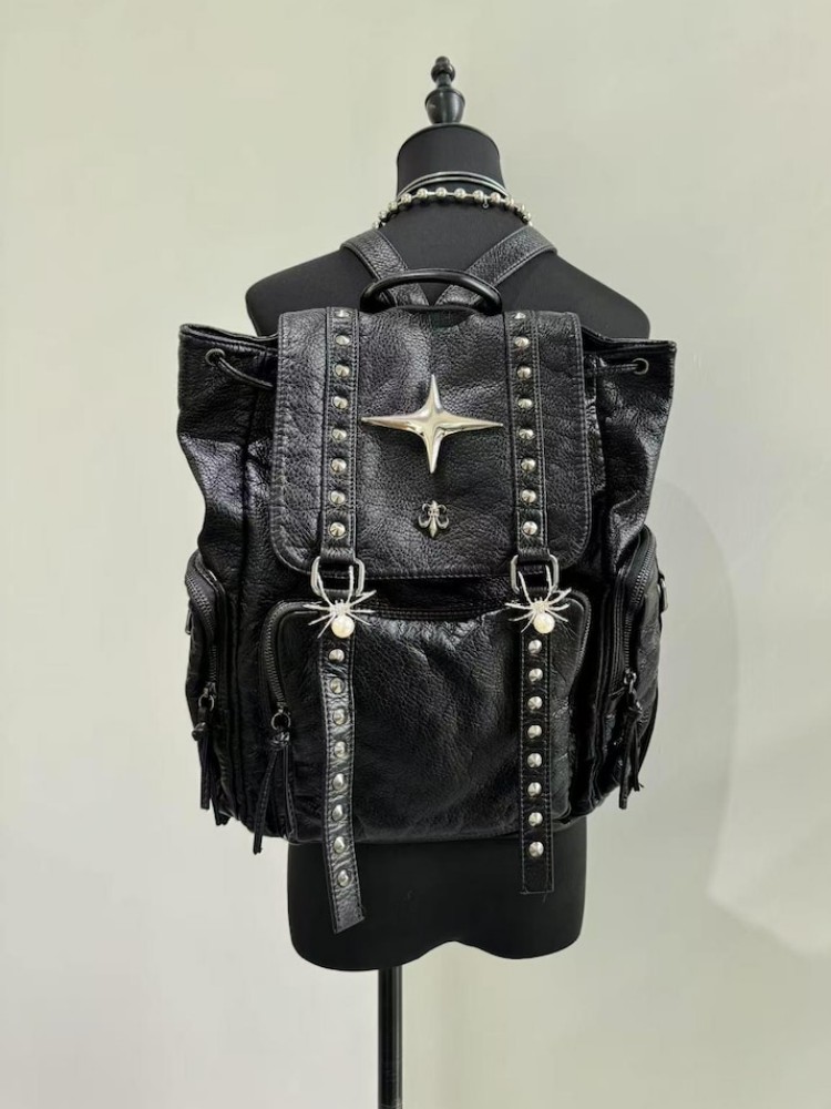 حقيبة كتف من جلد البولي يوريثا - مراجعة Leather Backpack Vintage وسعره