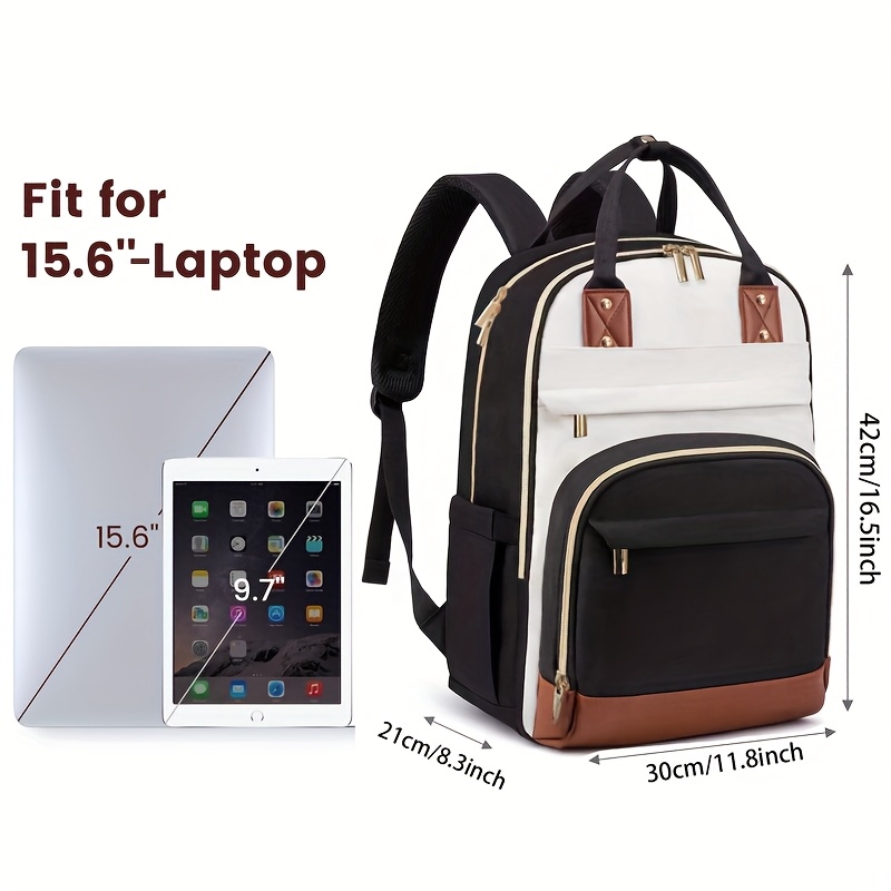 حقيبة ظهر للنساء ذات لونين لحم - مراجعة Laptop Backpack 15.6 وسعره