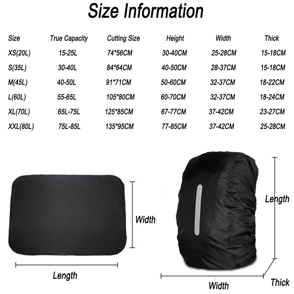 KoKossi 1 قطعة 25-80L ظهره غطا - مراجعة Rain Cover Backpack وسعره