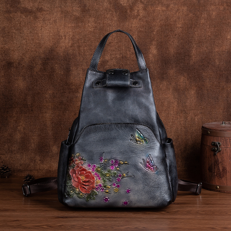 حقيبة ظهر نسائية من الجلد الطب - مراجعة Leather Backpack Vintage وسعره