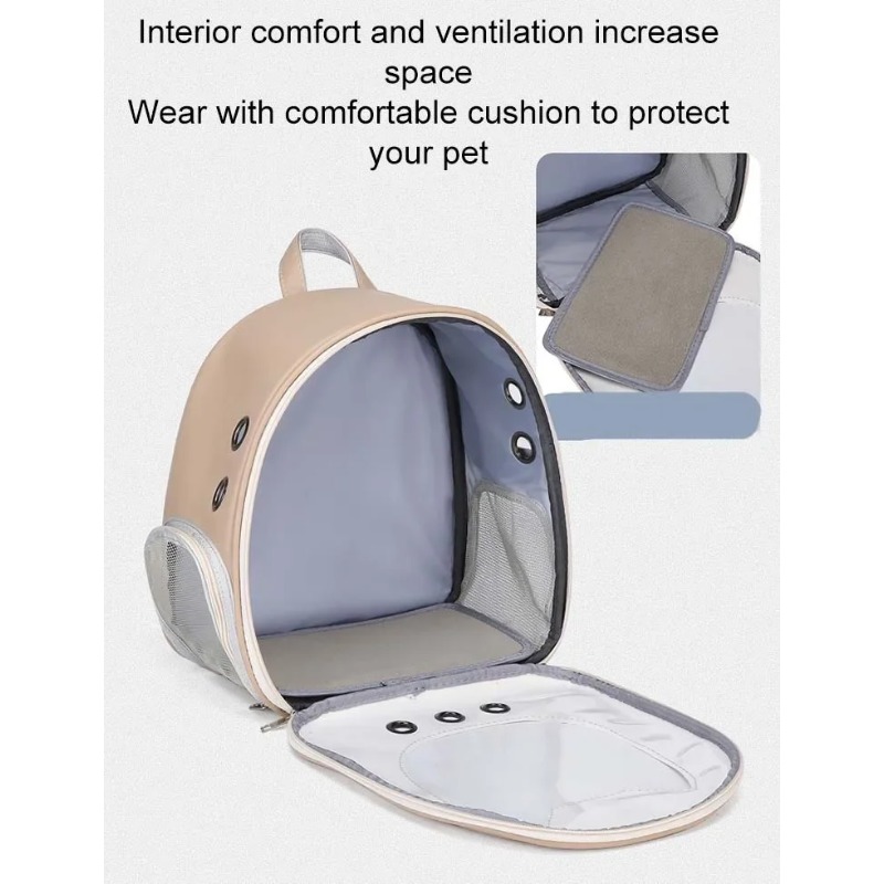 حقيبة ظهر محمولة شفافة للحيوان - مراجعة Foldable Backpack Small وسعره