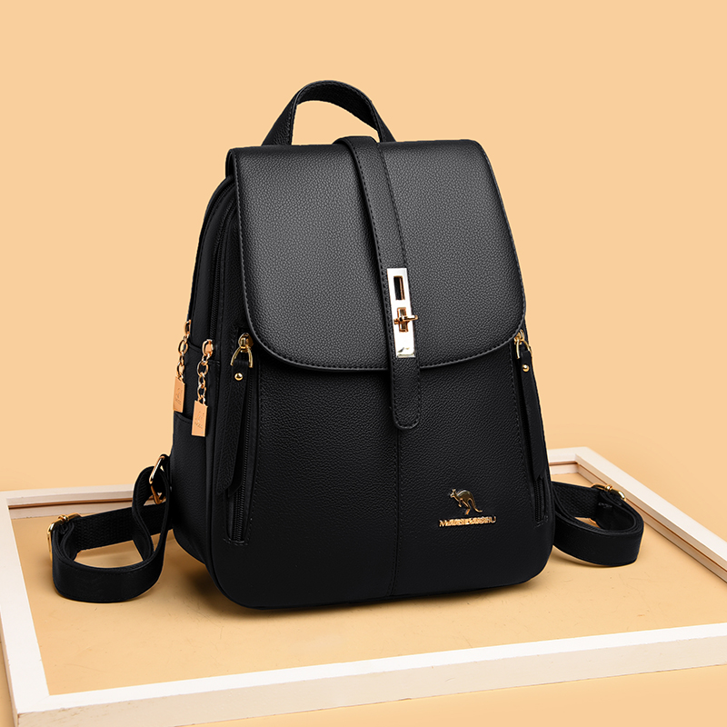 حقائب ظهر جلدية فاخرة للفتيات  - مراجعة Leather Backpack Vintage وسعره