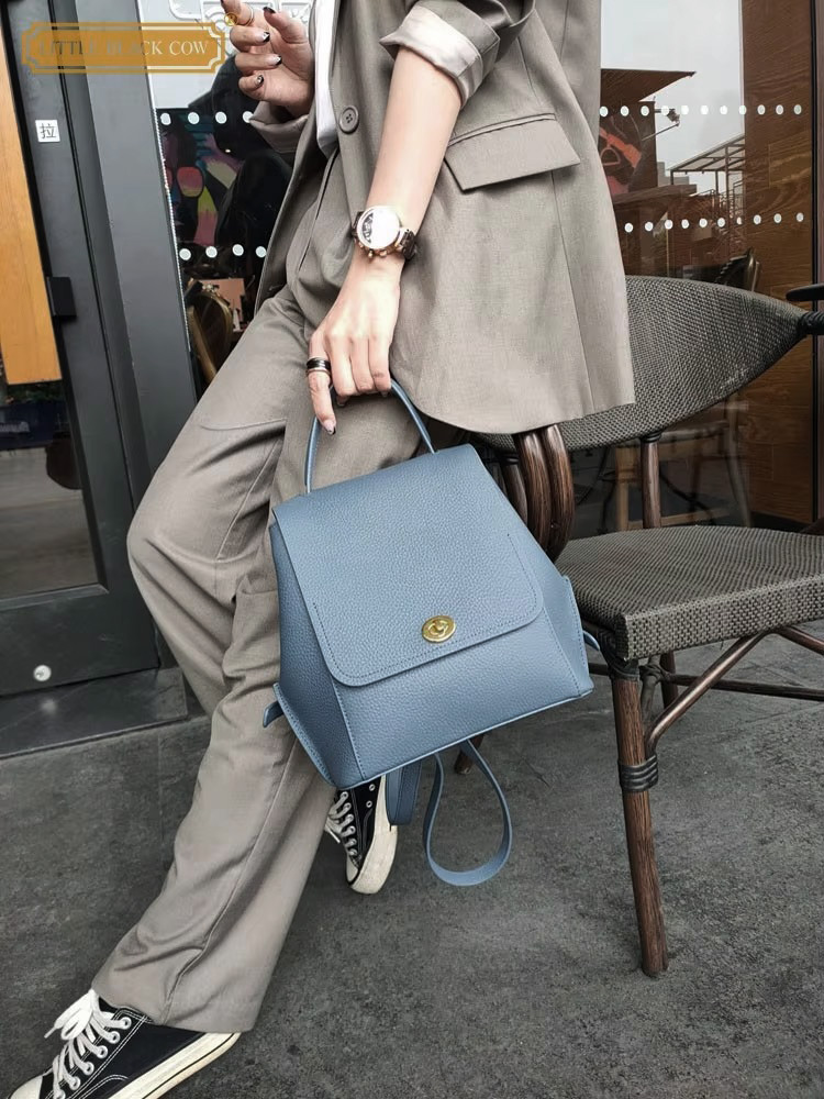 حقيبة ظهر من الجلد الطبيعي للن - مراجعة Leather Backpack Vintage وسعره