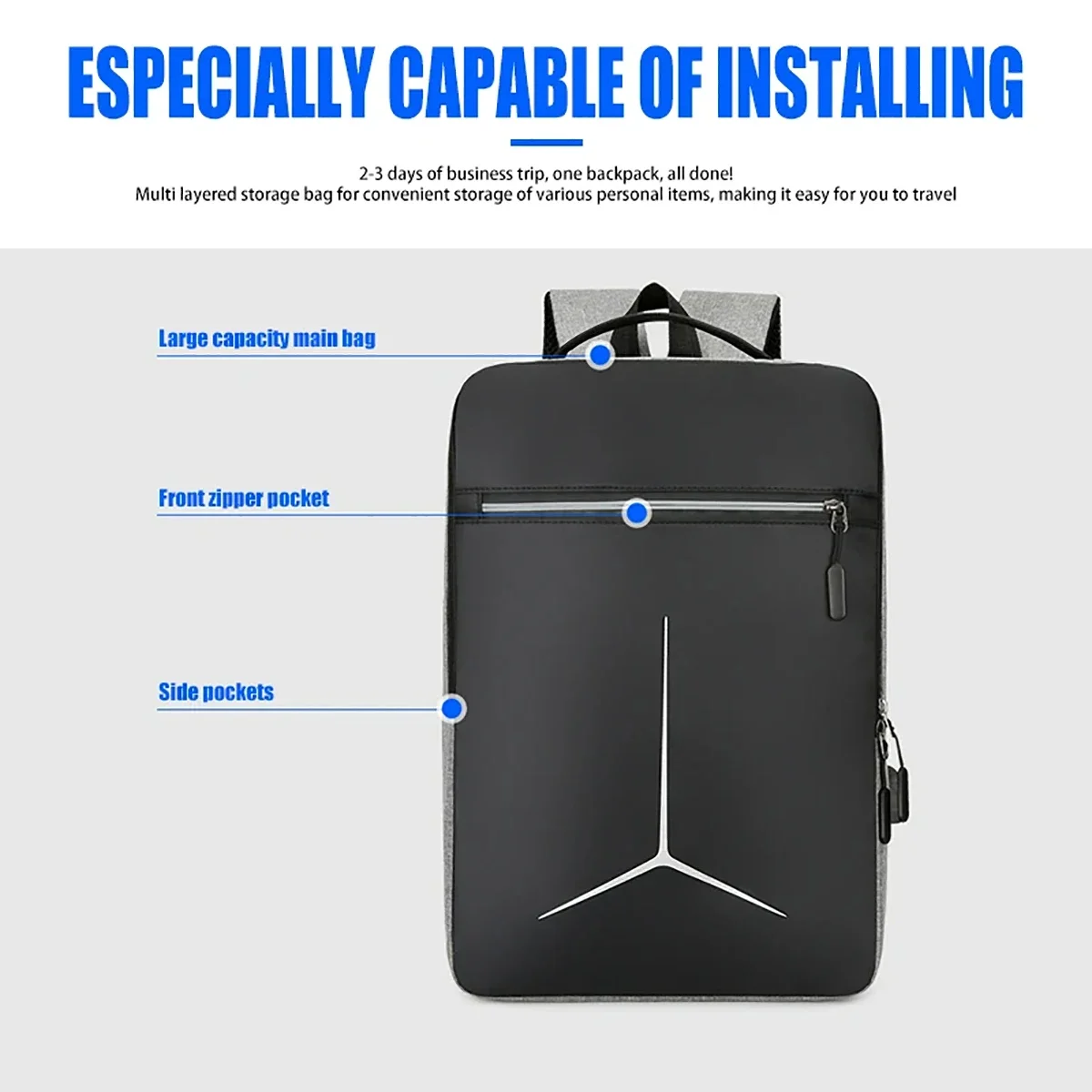 جديد مضاد للسرقة USB مقاوم للم - مراجعة Travel Backpack Anti Theft وسعره