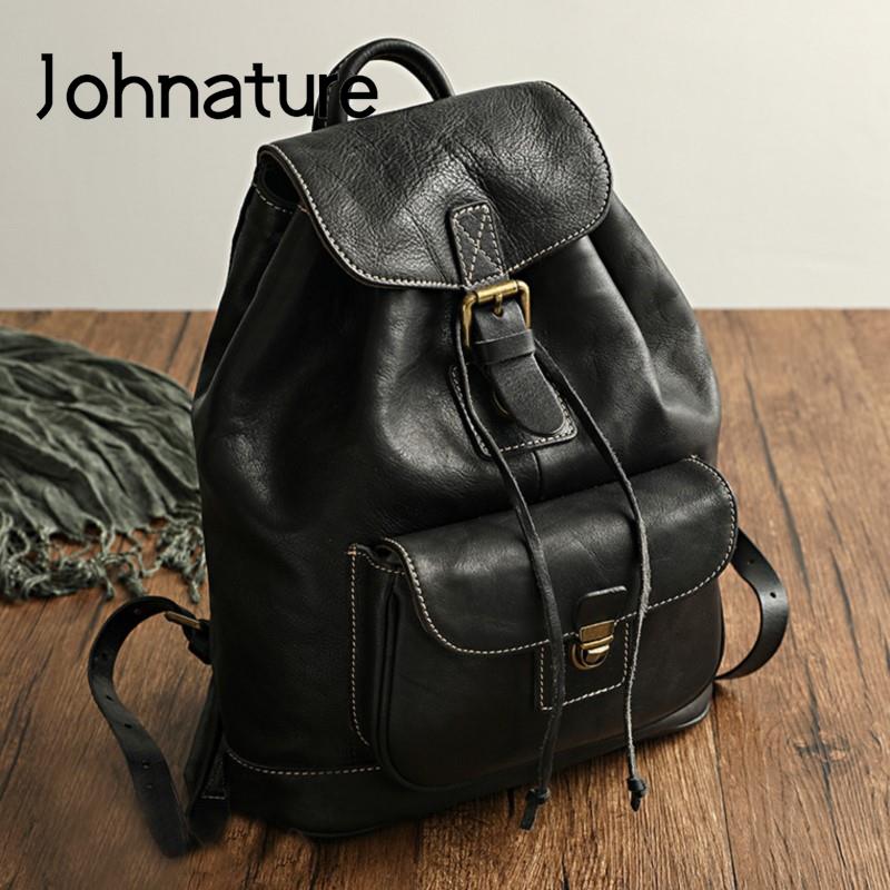 حقيبة ظهر جوهنيتشر للسفر والتر - مراجعة Leather Backpack Vintage وسعره
