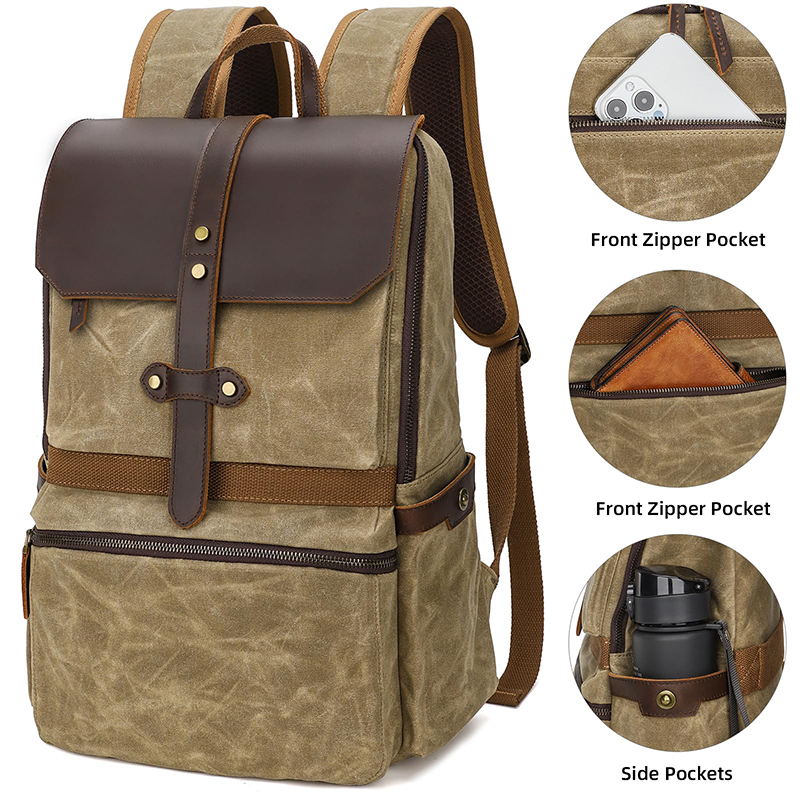 خمر 15.6 بوصة محمول على ظهره ا - مراجعة Canvas Backpack Casual وسعره