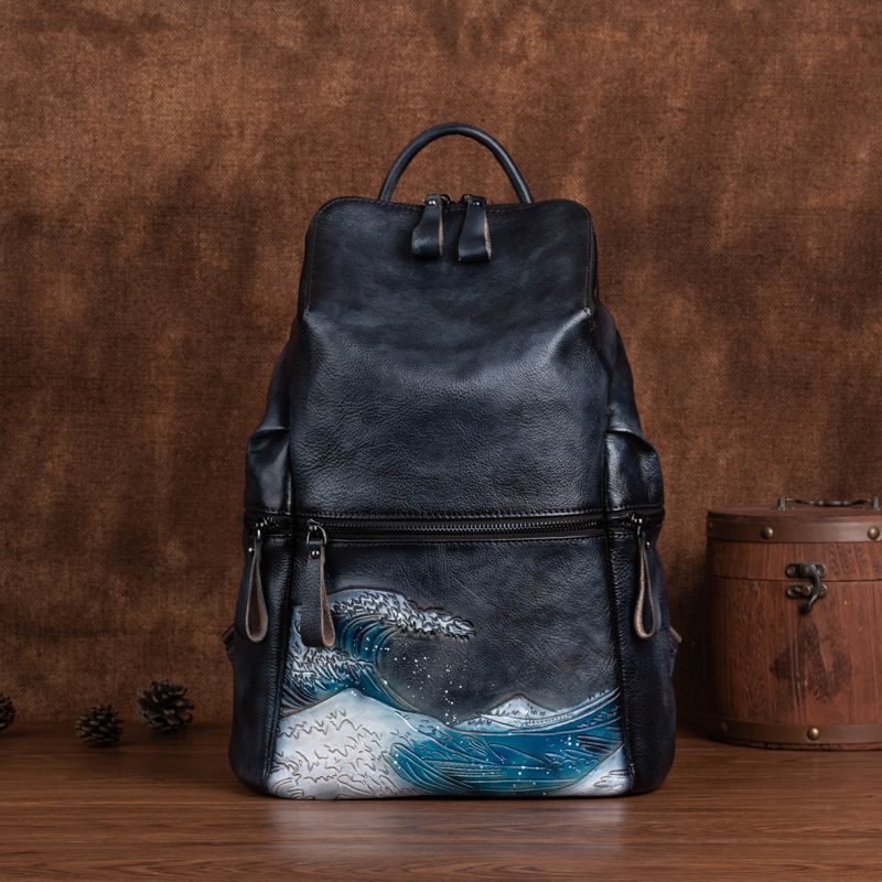 حقيقي حقيقي لينة جلد النساء عل - مراجعة Leather Backpack Vintage وسعره