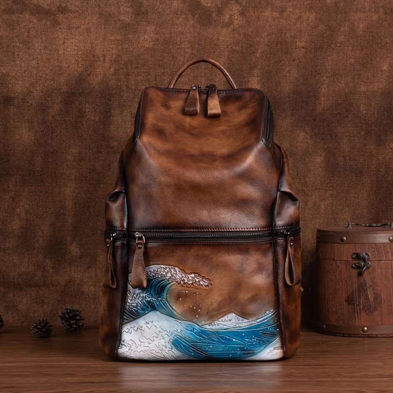 حقيقي حقيقي لينة جلد النساء عل - مراجعة Leather Backpack Vintage وسعره