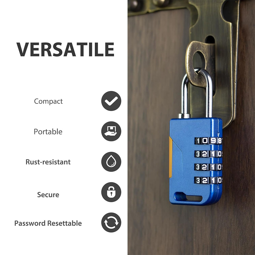 قفل مجمع مكون من 4 أرقام مع كا - مراجعة Travel Backpack Anti Theft وسعره