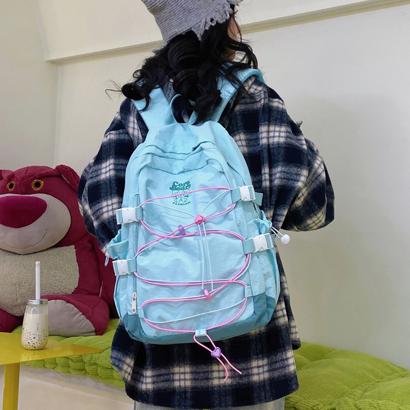 حقائب ظهر نسائية من النايلون م - مراجعة School Backpack Teen وسعره